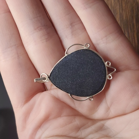 925 stamped sterling starry space pendant - Picture 4 of 4